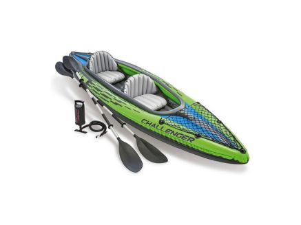 Intex Challenger Kayak, Inflatable Kayak Set with Aluminum-best 500lbs kayaks